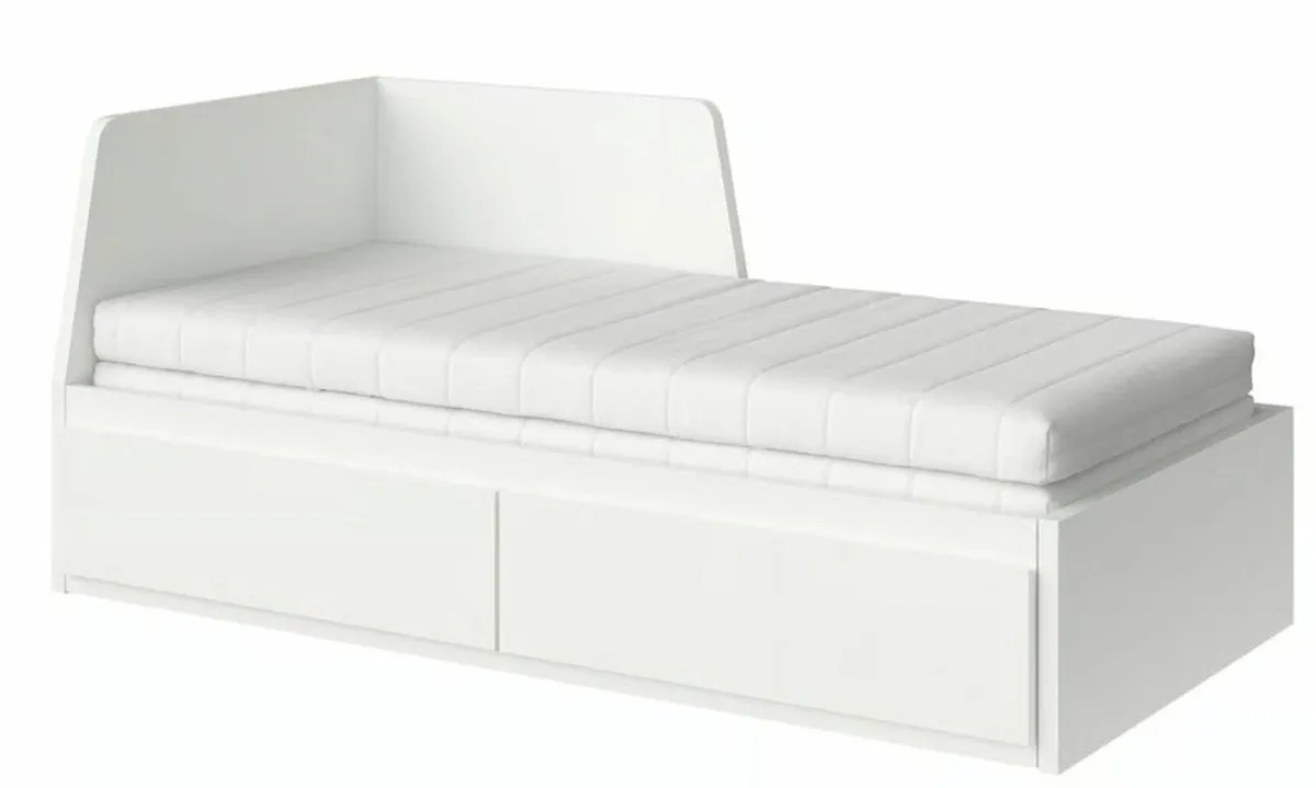 Day-bed single/double with 2 drawers/2 mattresses - Image 1