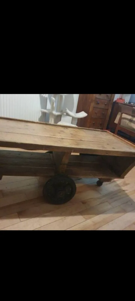 antique pitch pine coffee table bradford london co - Image 2