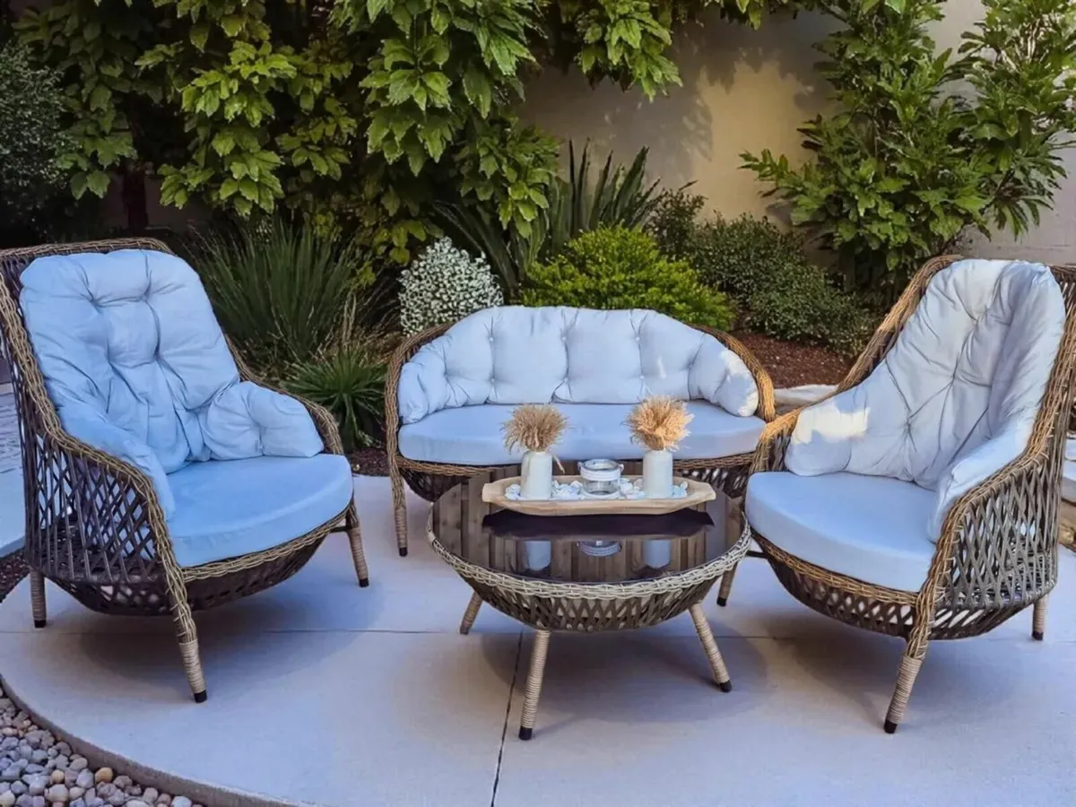 Rattan outdoor door furniture set, brand new - Image 2