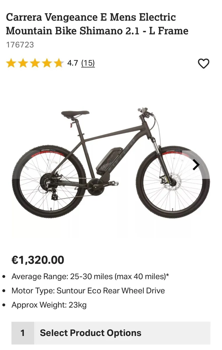 Electric Bike Carrera Vengeance E Mountain Bike - Image 2