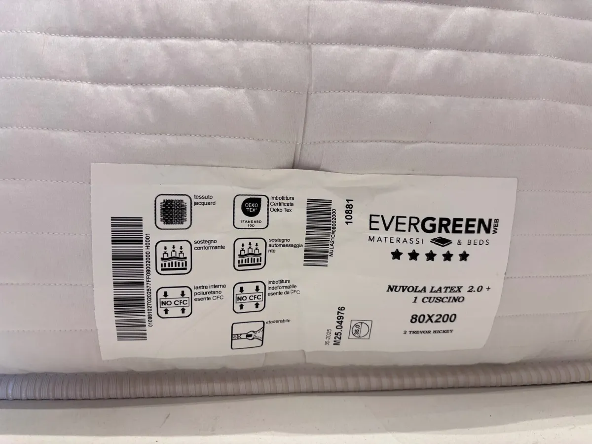 2x Mattresses with integrated latex topper  80x200 - Image 4