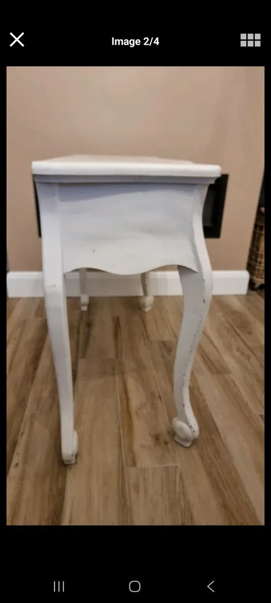 Secondhand White Vintage style Sideboard - Hall Ta - Image 3