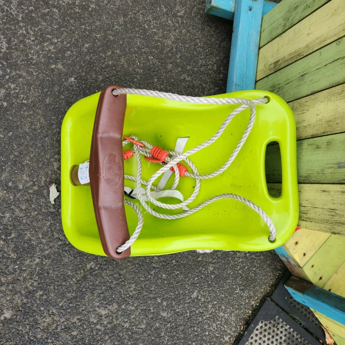 Wooden swing and slide - Image 3