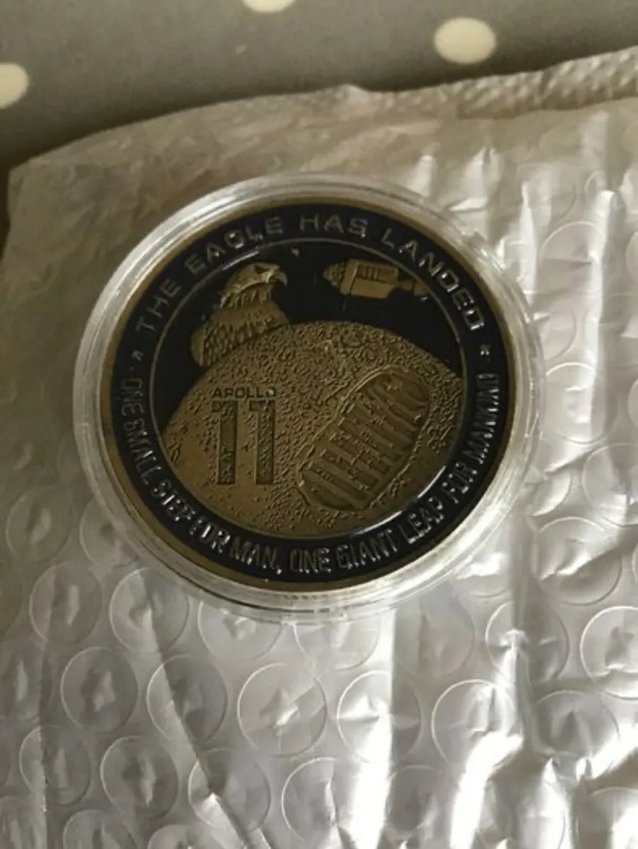 NASA Moon Landing coin - One small step - Image 2
