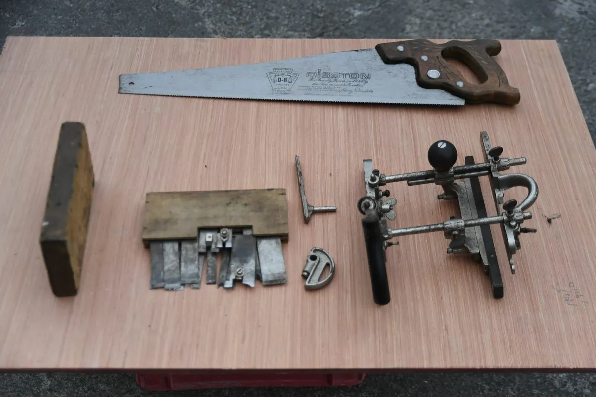 stanley no 45 rebate plane/ disston handsaw - Image 1