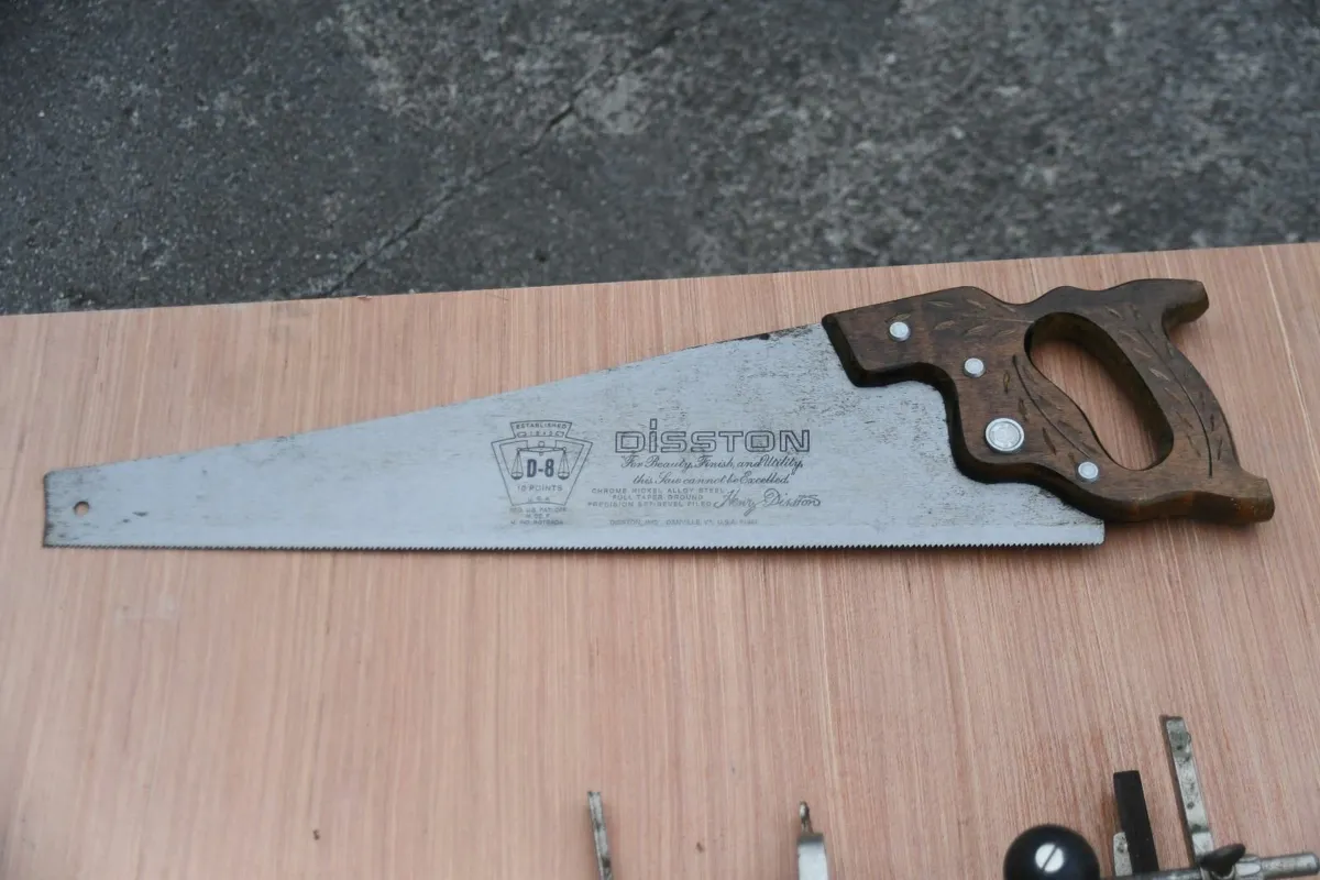 stanley no 45 rebate plane/ disston handsaw - Image 2