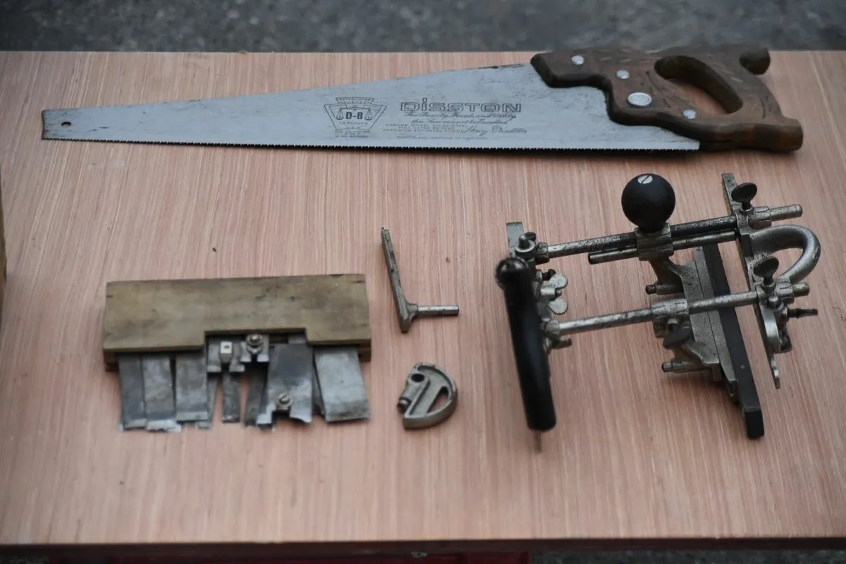 stanley no 45 rebate plane/ disston handsaw - Image 4