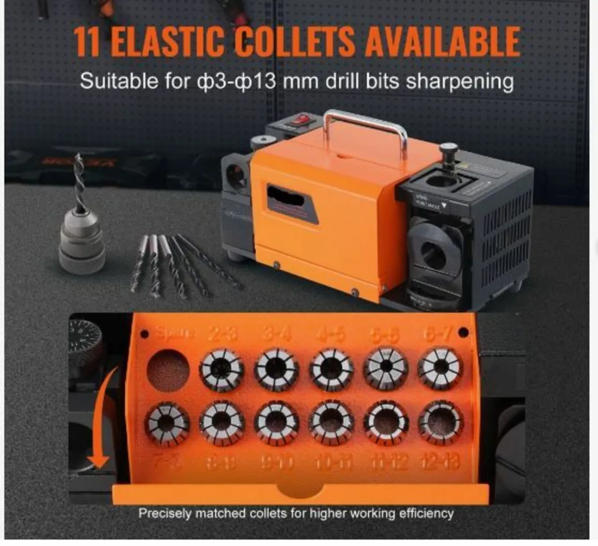 Drill Bits Sharpener, MR-13A Drill Bits Grinder - Image 2