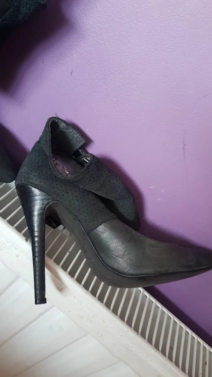 Next navy ankle shoes size 3 worn twice - Image 1