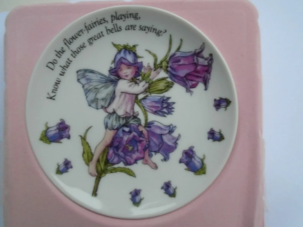 Fairy flower plate, Collectables, Home decor,Gift - Image 1