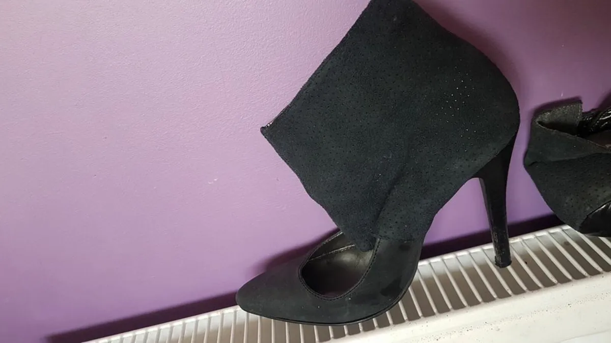 Next navy ankle shoes size 3 worn twice - Image 2