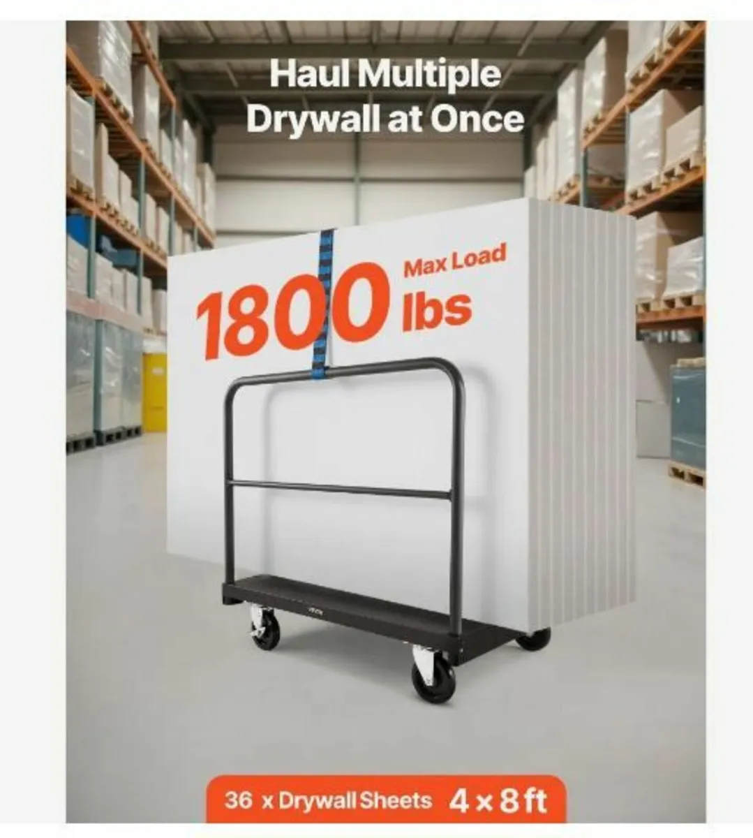 Drywall Cart Dolly, 816 kg Load Capacity - Image 4