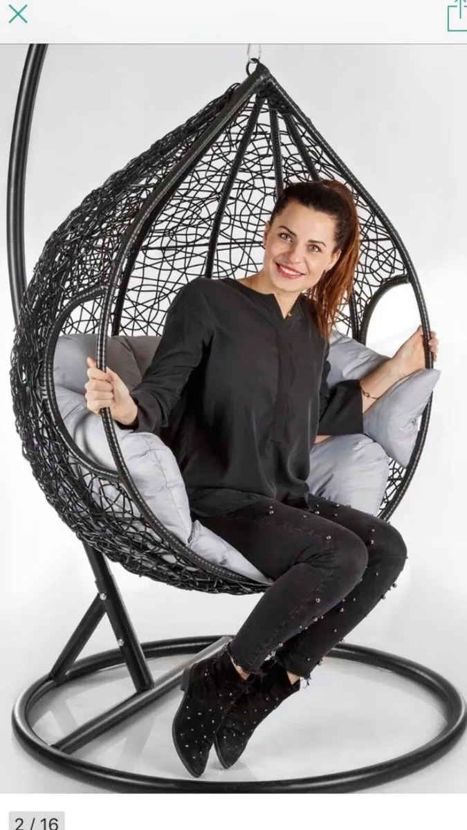 NEW RATTAN HANGING SWING EGG CHAIR / DELIVERY - Image 2