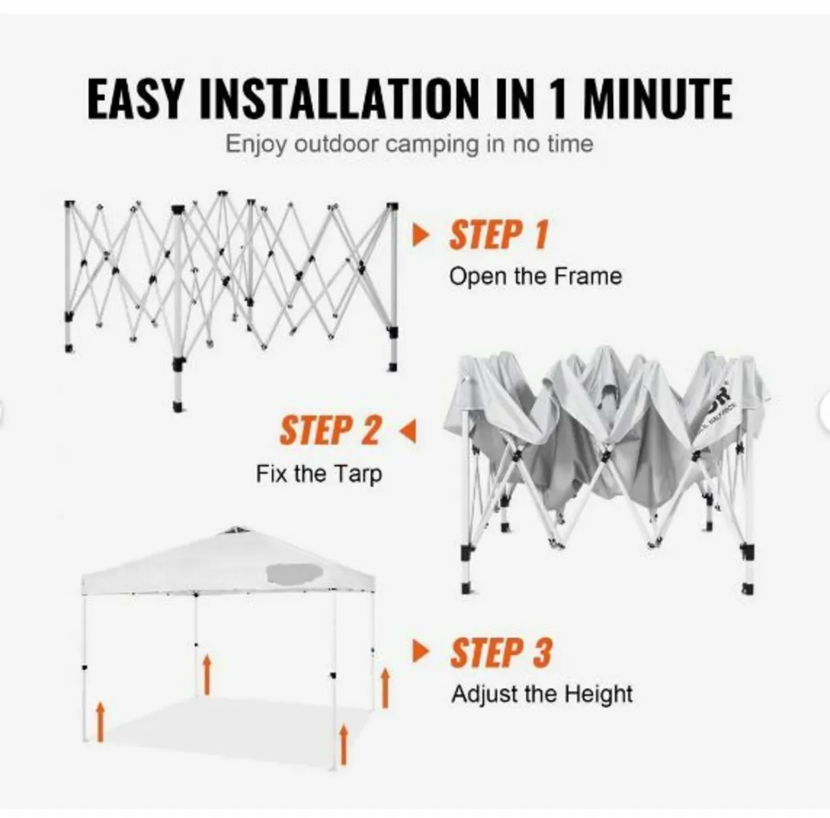 Pop Up Canopy Party Tent 304.8 x 304.8 cm - Image 3