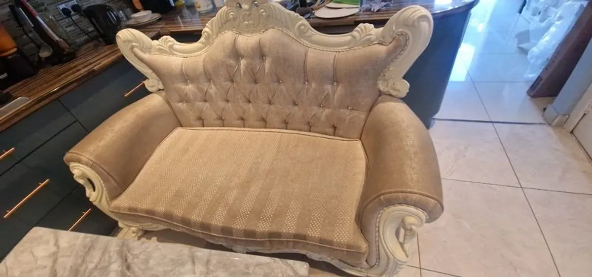 3 + 2 seater  victorian sofa for sale at a give away price. - Image 3