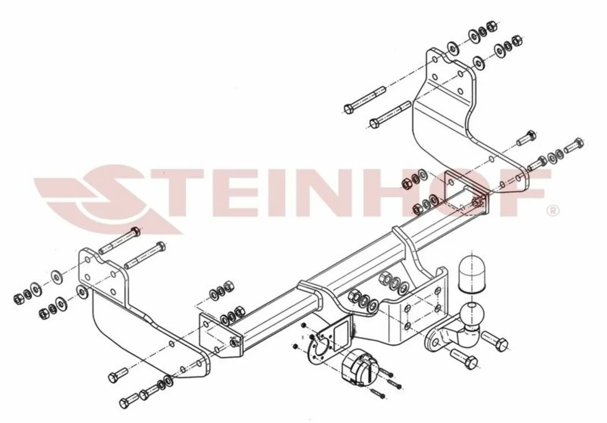 TOW BAR for FORD TRANSIT CUSTOM 2012 to 2023 - Image 2
