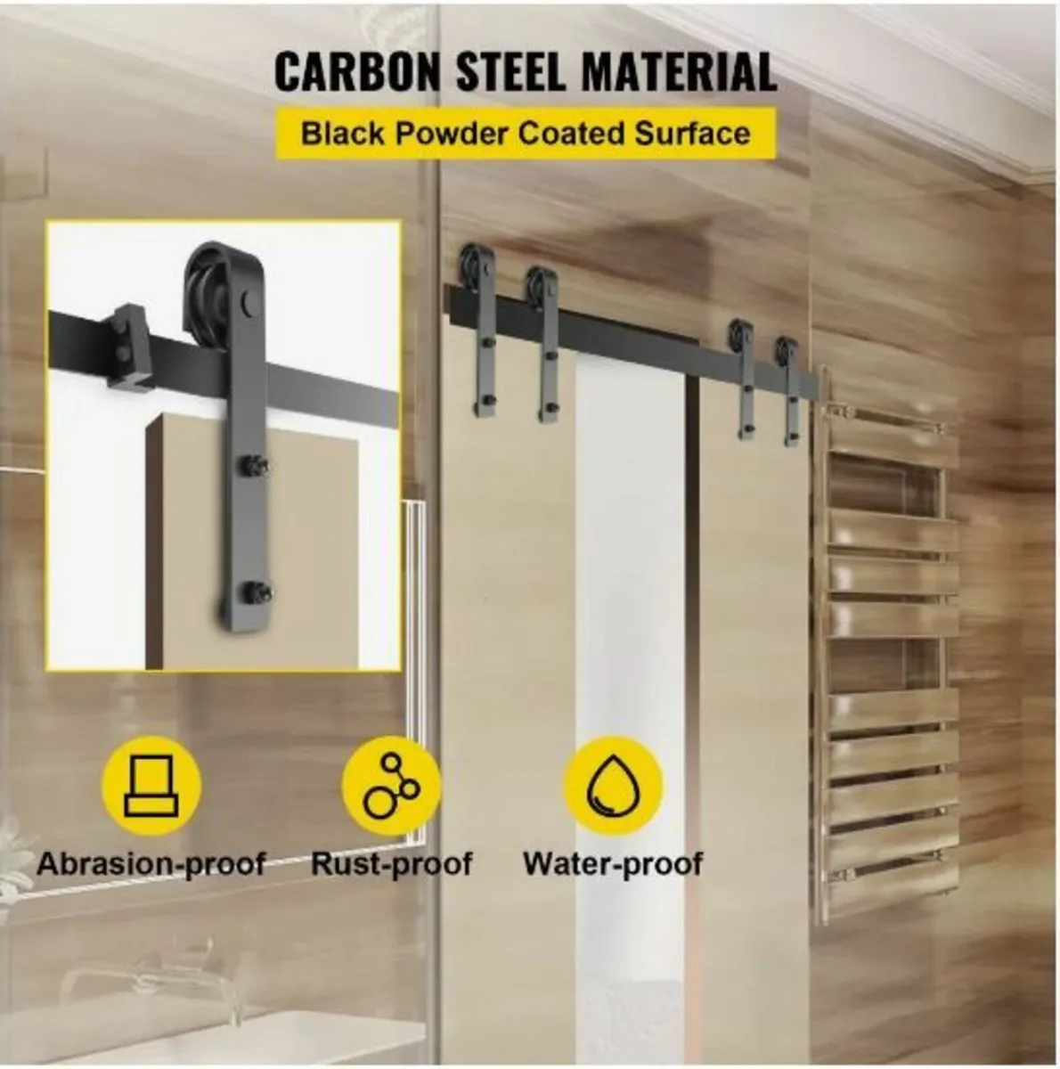 Sliding Barn Door Hardware Kit - Image 3