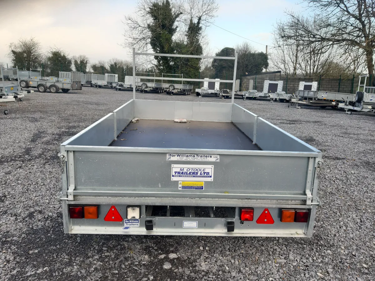 IFOR WILLIAMS  12' x  6'6"  DROPSIDES TRAILER - Image 3