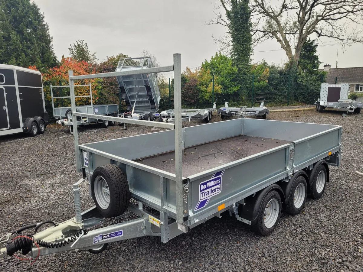 IFOR WILLIAMS  12' x  6'6"  DROPSIDES TRAILER - Image 2