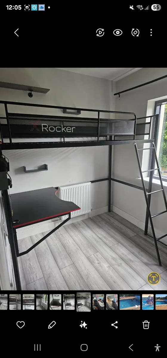 Bed gaming with desk - Image 2