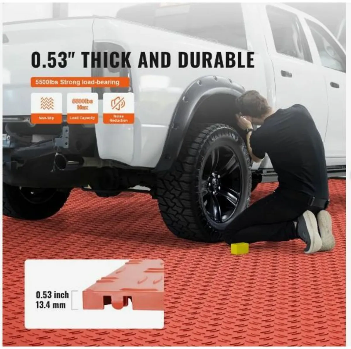 Garage Tiles Interlocking, 12 x 12 x 0.53 inch - Image 2