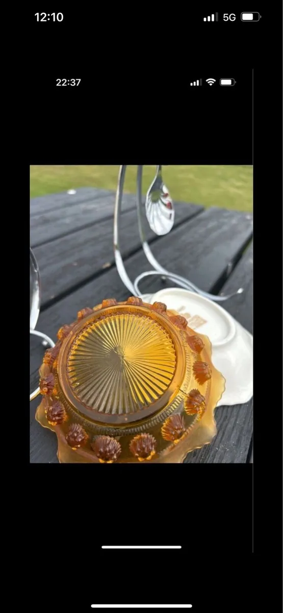2 Antique jam serving dishes - Image 4