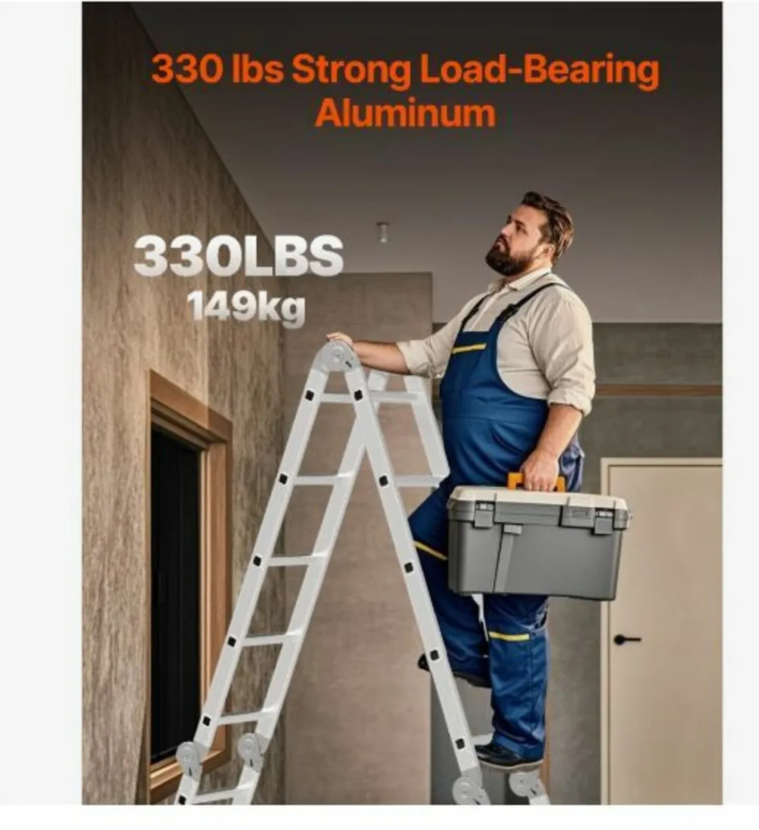 Multi-Purpose Folding Ladder, 7-in-1 Tall - Image 2