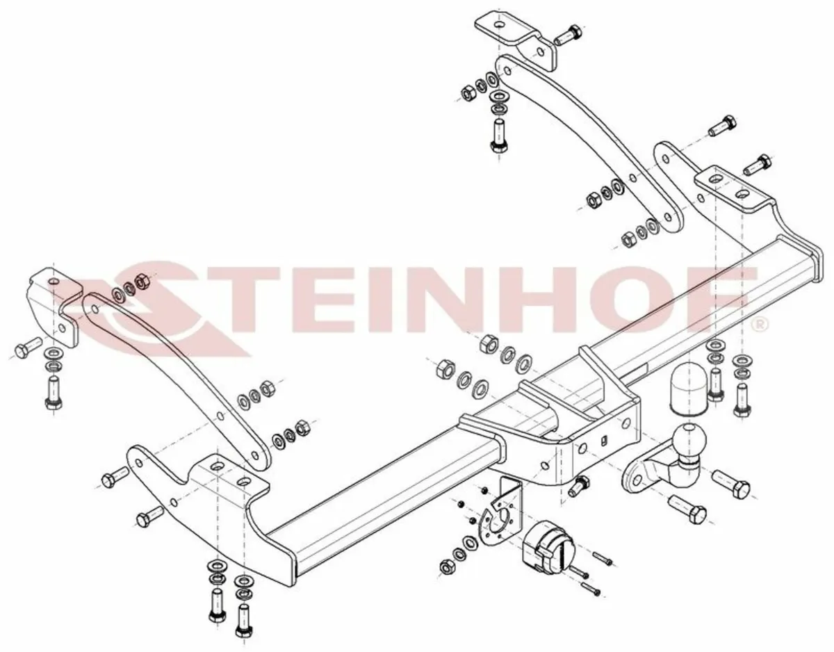 TOW BAR for RENAULT TRAFIC 2014 ON MODEL - Image 3