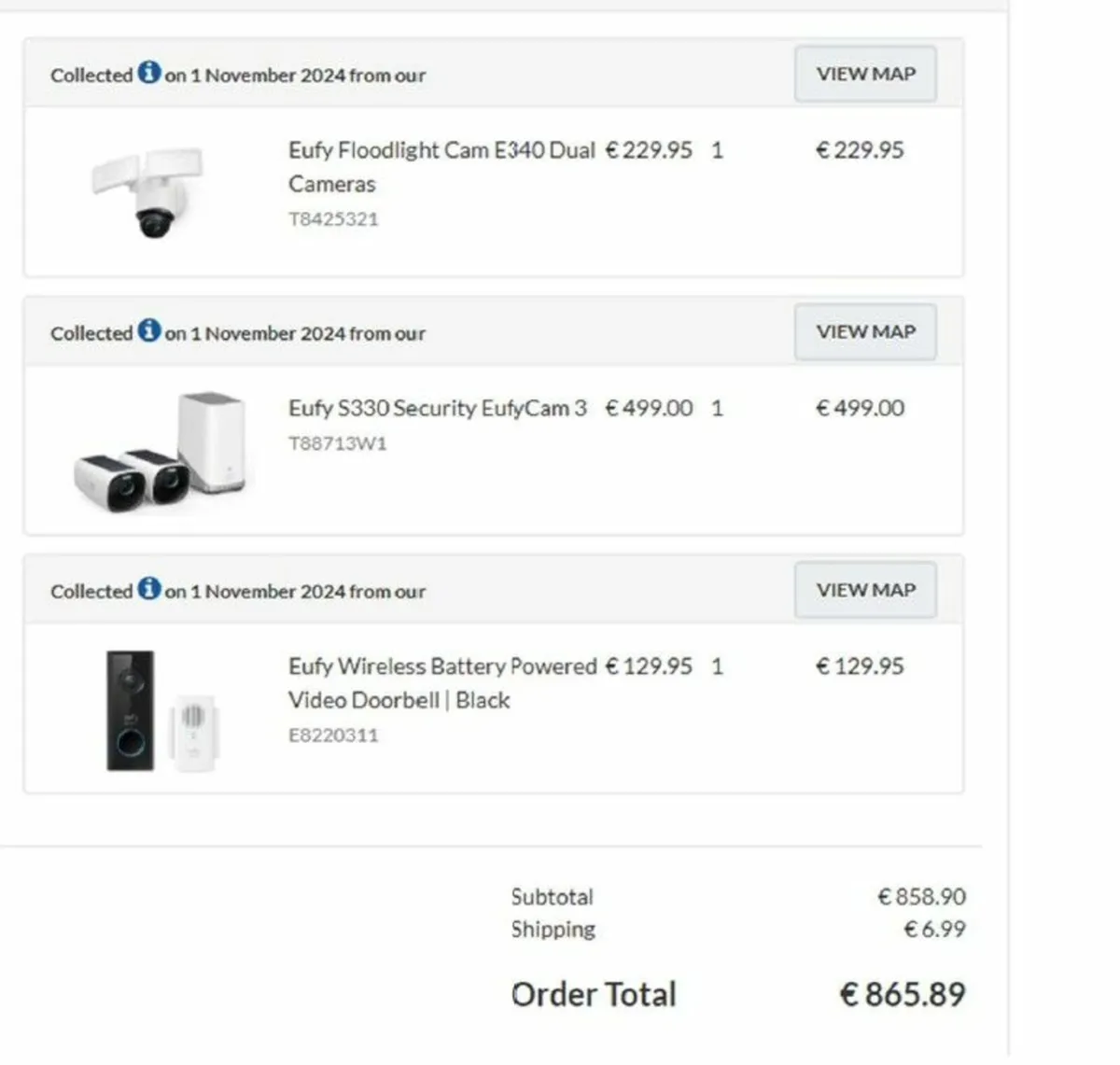 Eufy Cameras Kit for sale
