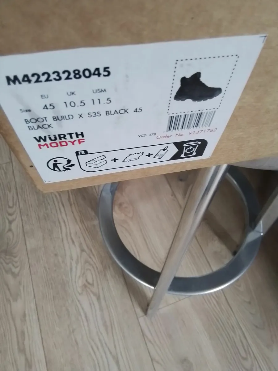 Wurth modyf safety workboots size 10.5 - Image 1