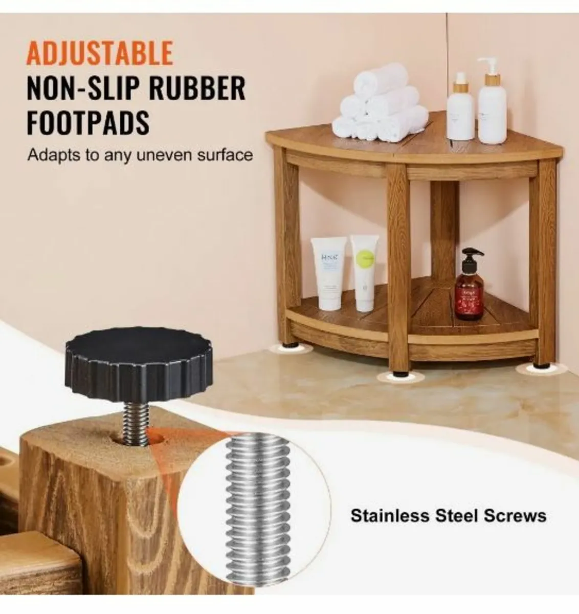 Corner Shower Bench - Image 4