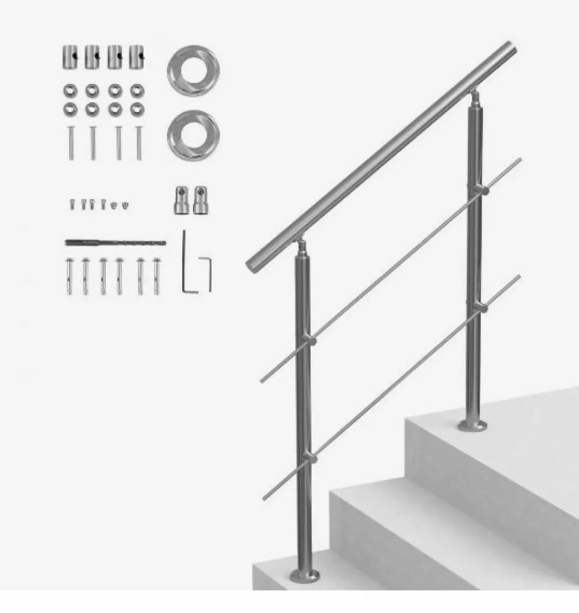 100.1 cm Handrails for Outdoor Steps - Image 1