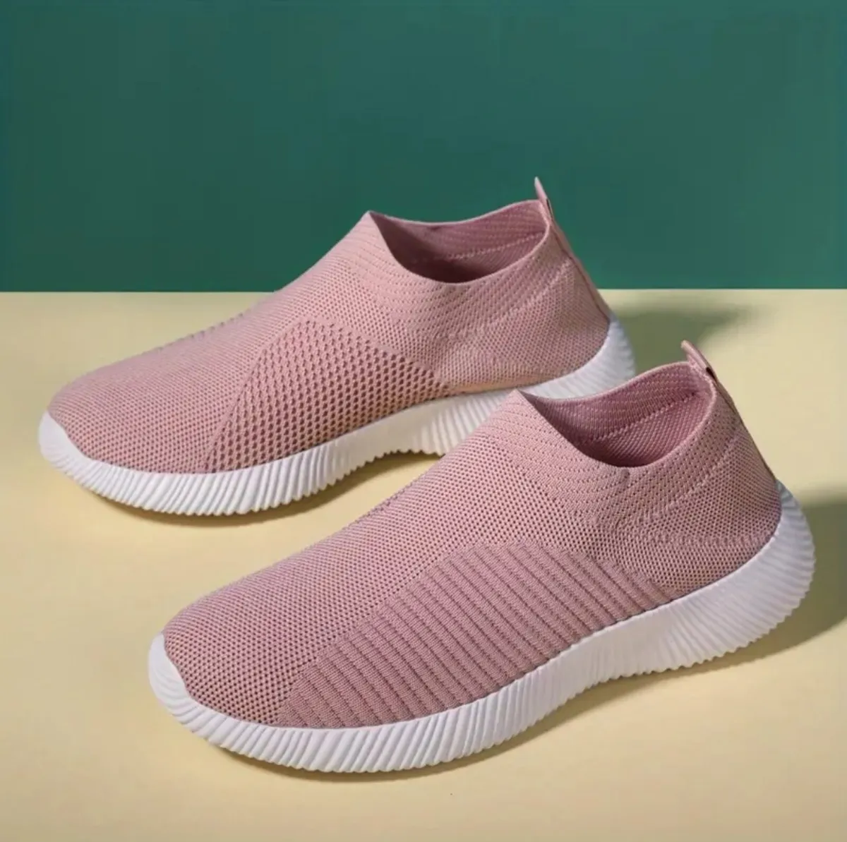 Light Pink Elastic Sock Shoes size 40 - Image 3