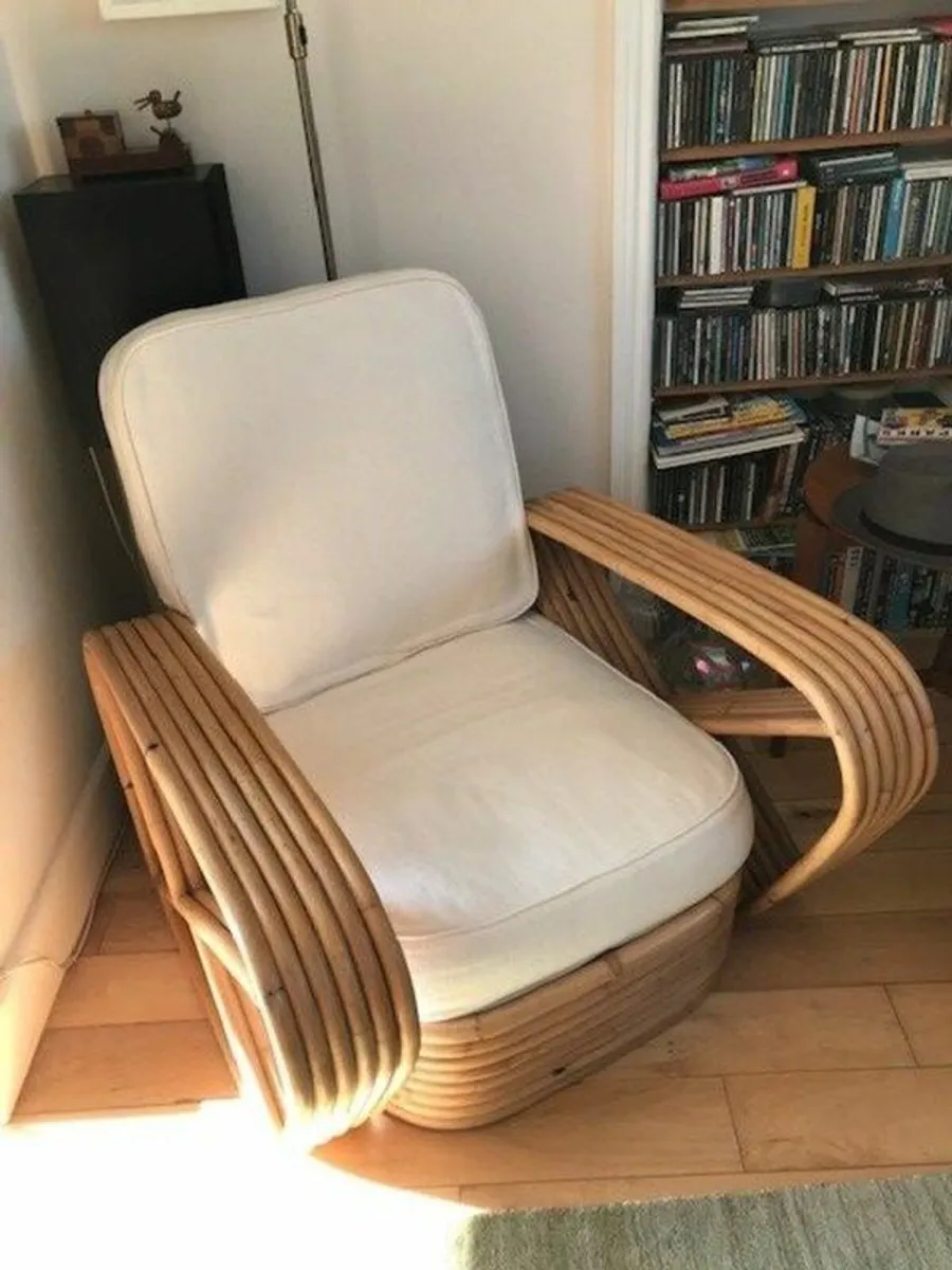 Mid century Paul Frankl Style lounge chair 1940s - Image 1