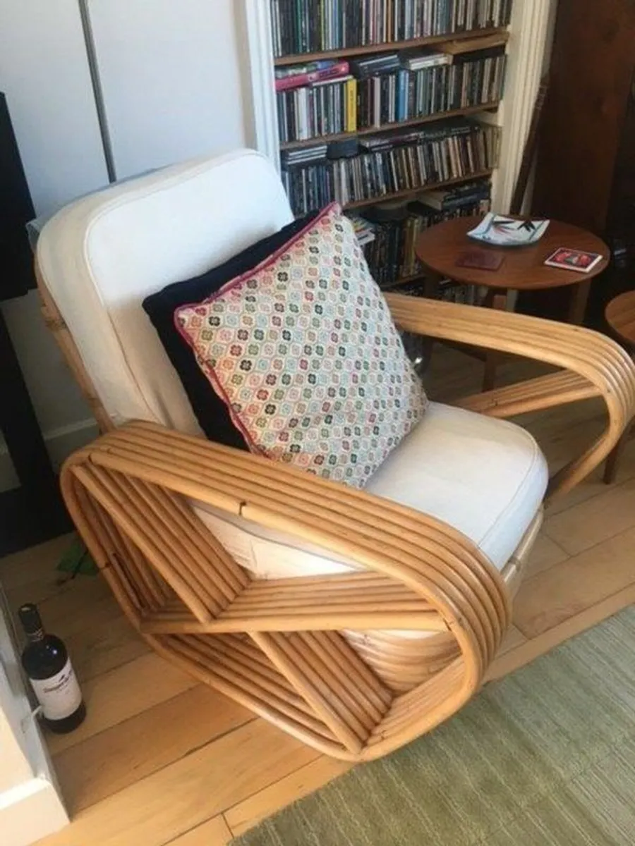 Mid century Paul Frankl Style lounge chair 1940s - Image 2