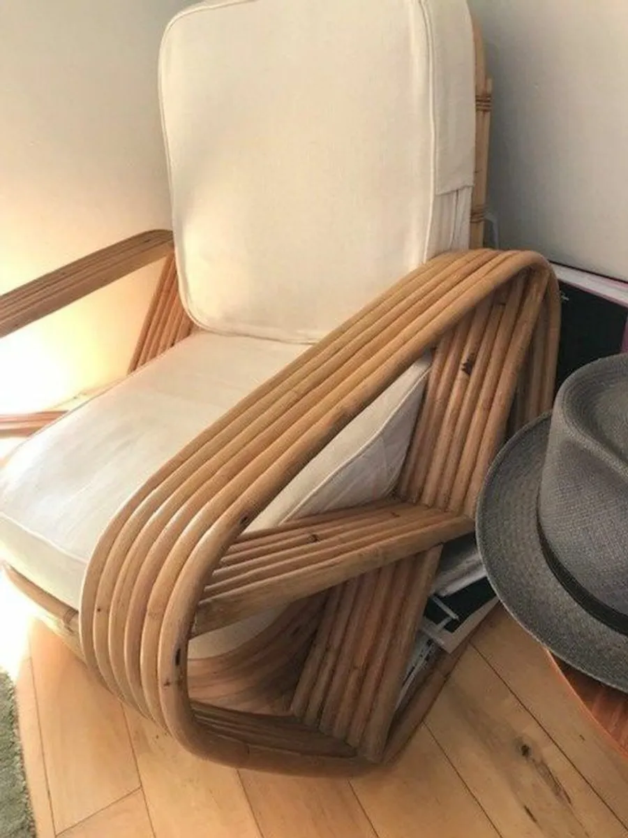 Mid century Paul Frankl Style lounge chair 1940s - Image 3