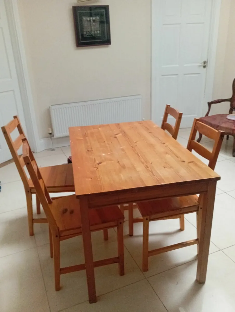 Table and chairs