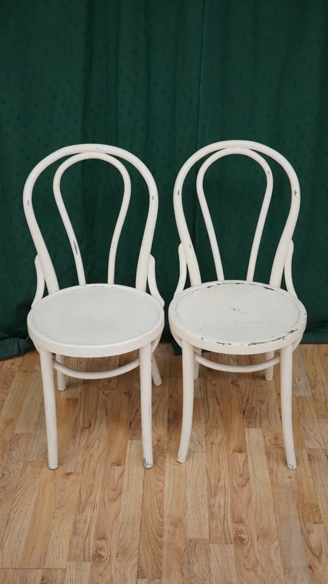 Pair of Early Bentwood Café Chairs “14er” - Image 2