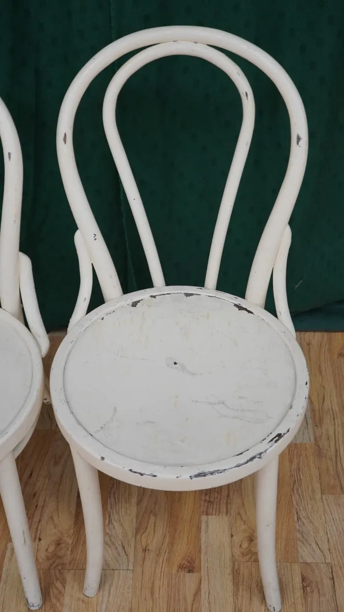 Pair of Early Bentwood Café Chairs “14er” - Image 4