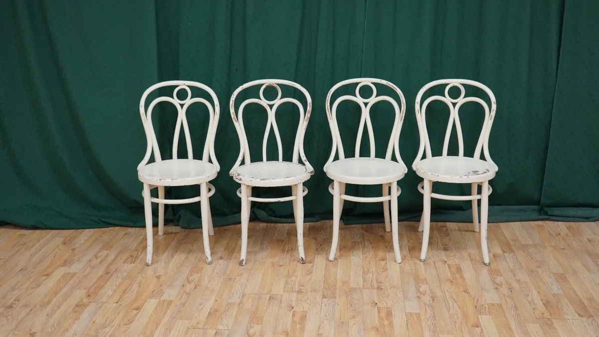 Set of 4 Hofmann Bielitz Bentwood Café Chairs - Image 1