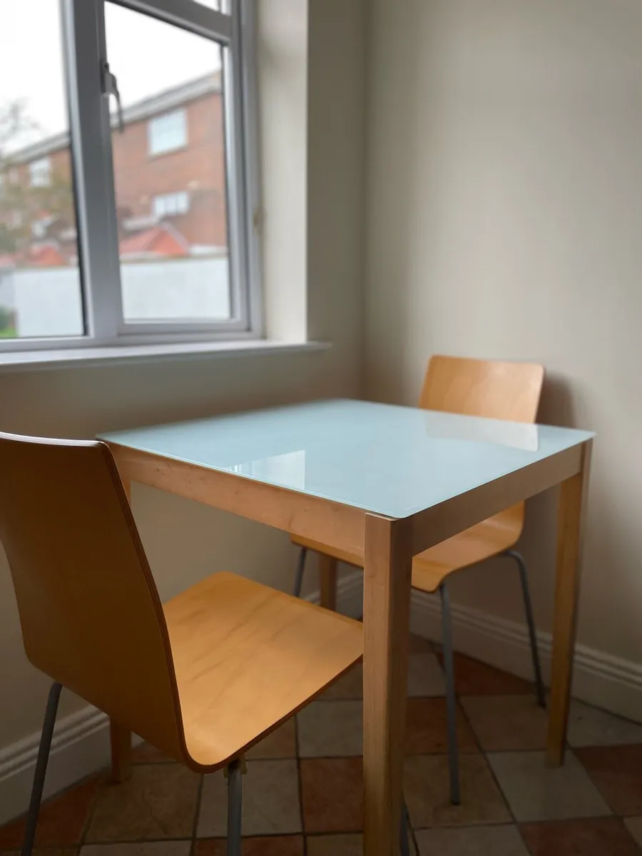 Table and 2 chairs
