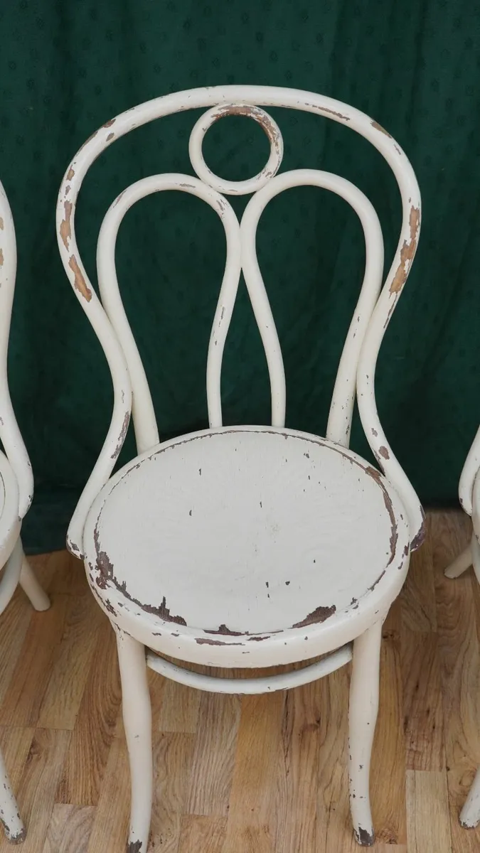 Set of 4 Hofmann Bielitz Bentwood Café Chairs - Image 4