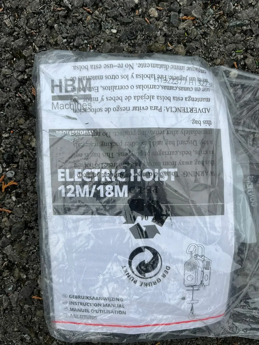 HBM movable electric winch, hoist 18 meters - Image 4