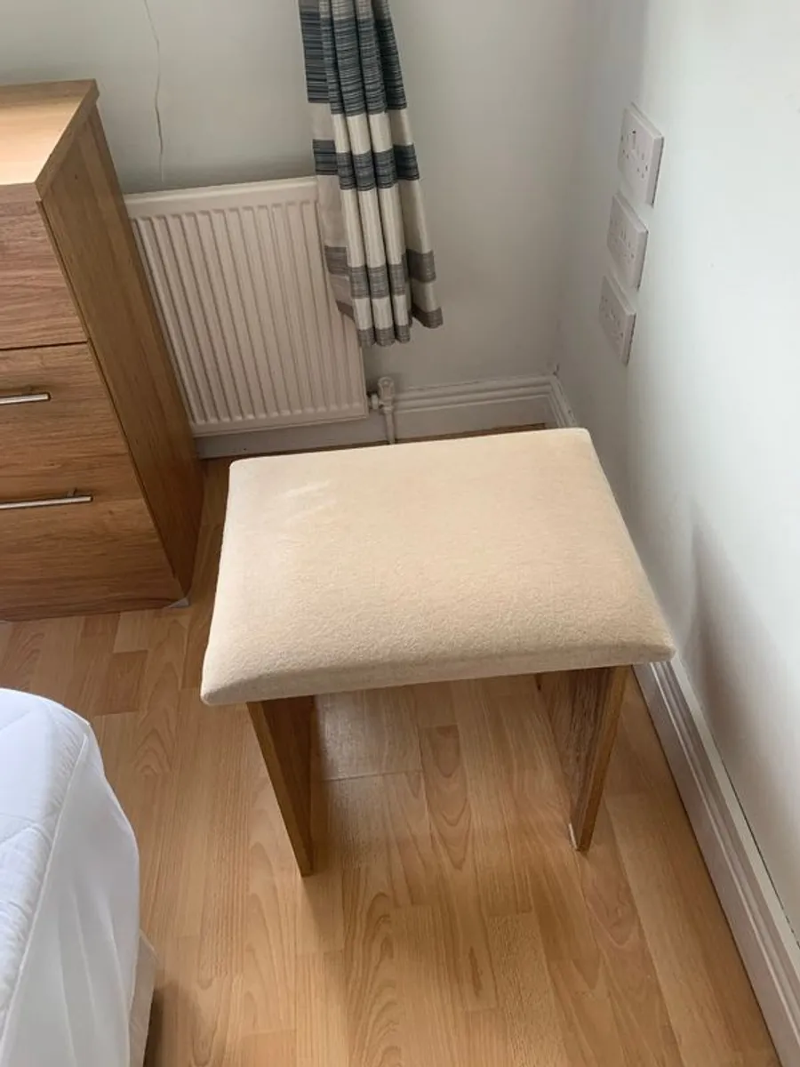 Dressing Table,Mirror,Stool - Image 3