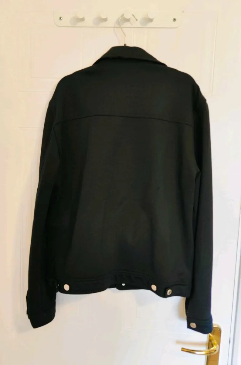 Black Denim Jacket Zara man - Image 2