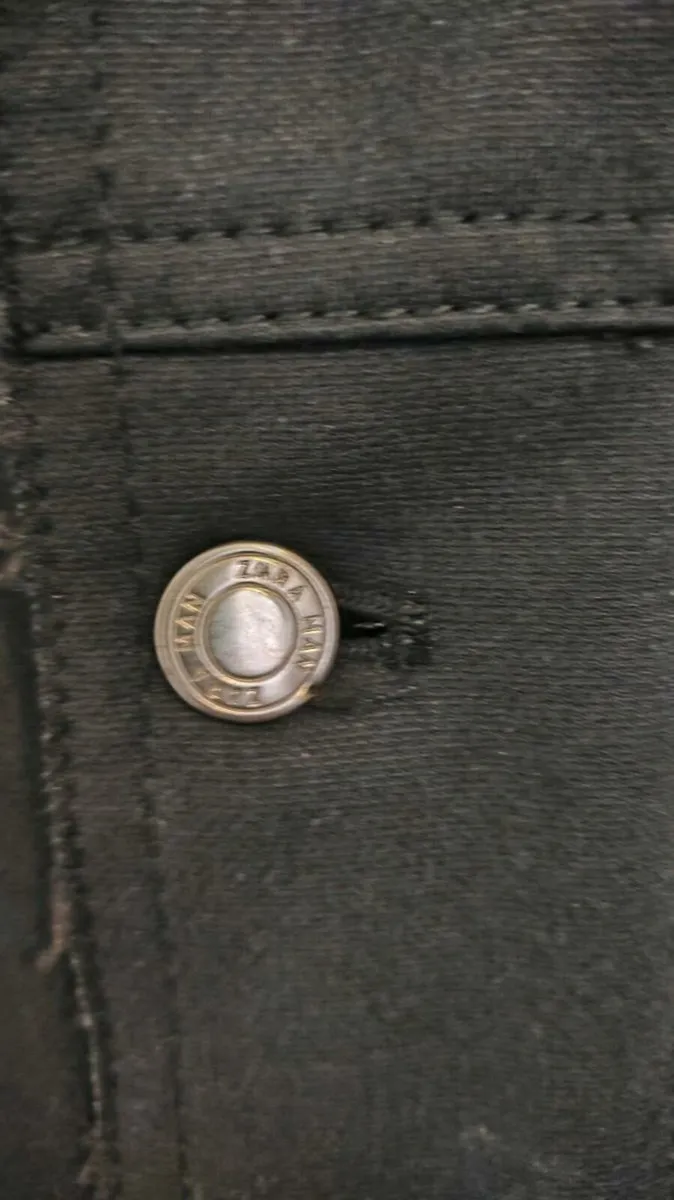 Black Denim Jacket Zara man - Image 4