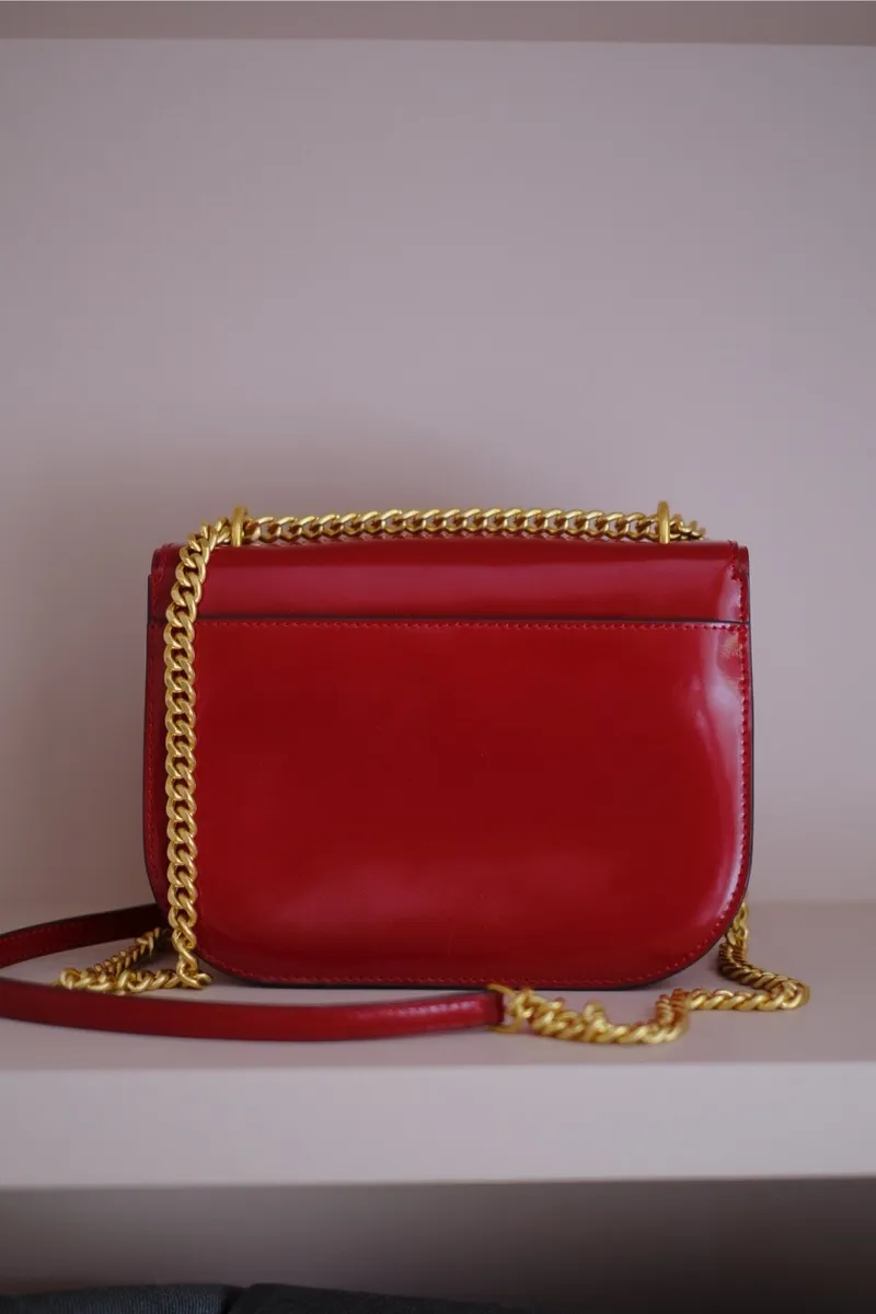 Tory Burch Emerson Red Leather cross body bag - Image 3