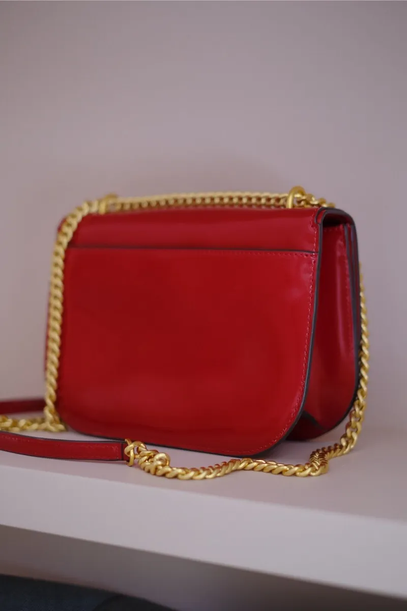 Tory Burch Emerson Red Leather cross body bag - Image 4
