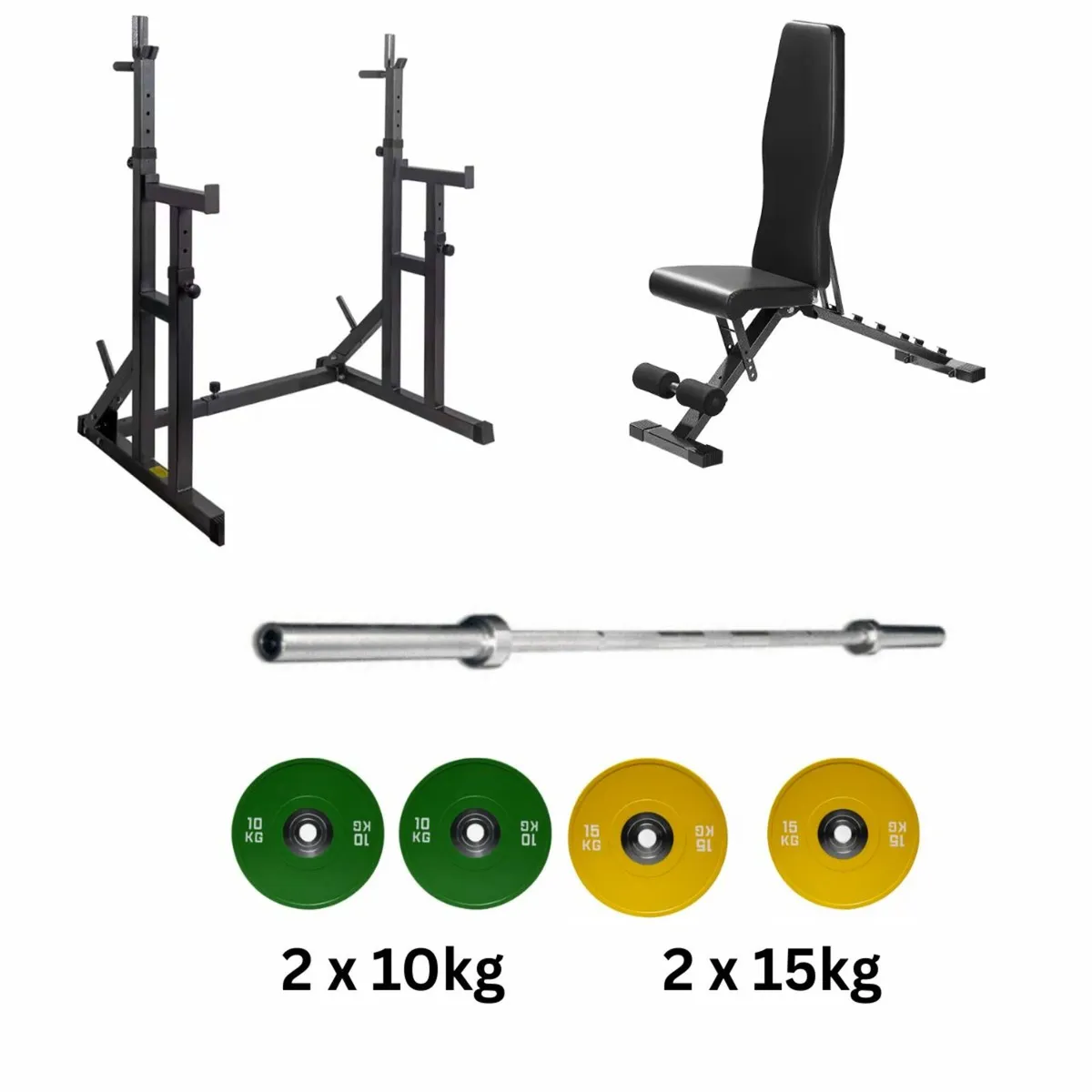 Bench press squat stand Bundle-Delivery nationwide