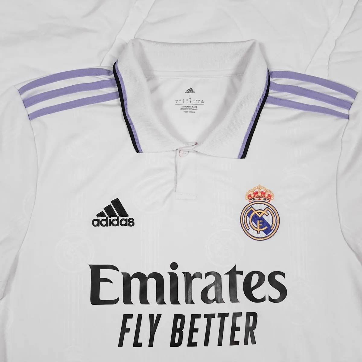 Adidas Real Madrid 22 23 Home Shirt L - Image 3